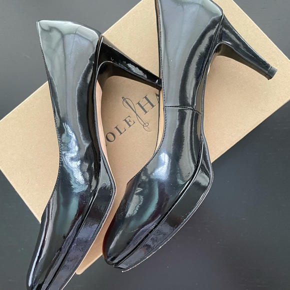 Cole Haan Shoes - Cole Haan Nike Black Patent heels 8